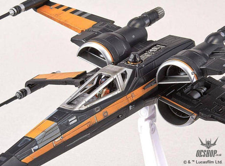 Bandai 1/72 Star Wars Poe X-Wing Fighter - Scale Model Kits