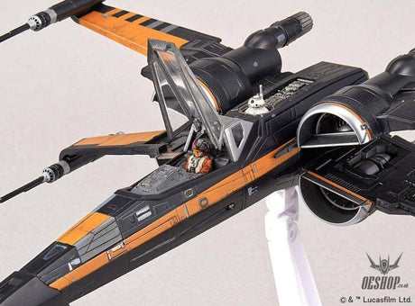 Bandai 1/72 Star Wars Poe X-Wing Fighter - Scale Model Kits