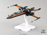 Bandai 1/72 Star Wars Poe X-Wing Fighter - Scale Model Kits