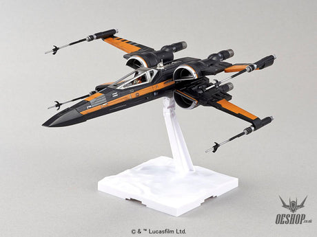 Bandai 1/72 Star Wars Poe X-Wing Fighter - Scale Model Kits
