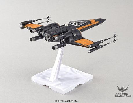 Bandai 1/72 Star Wars Poe X-Wing Fighter - Scale Model Kits