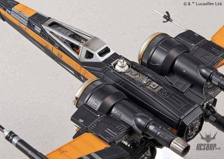 Bandai 1/72 Star Wars Poe X-Wing Fighter - Scale Model Kits