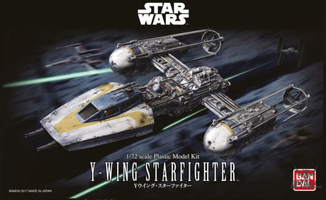 Bandai 1/72 Star Wars Y-Wing Starfighter - Scale Model Kits