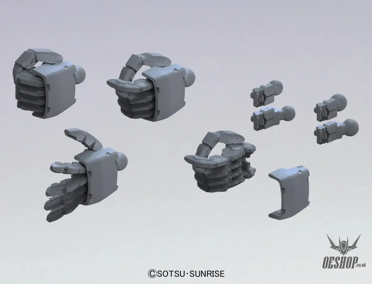 Bandai Builders Parts BPHD-38: MS Hand 02 Zeon Dark Gray Model Kits Accessories