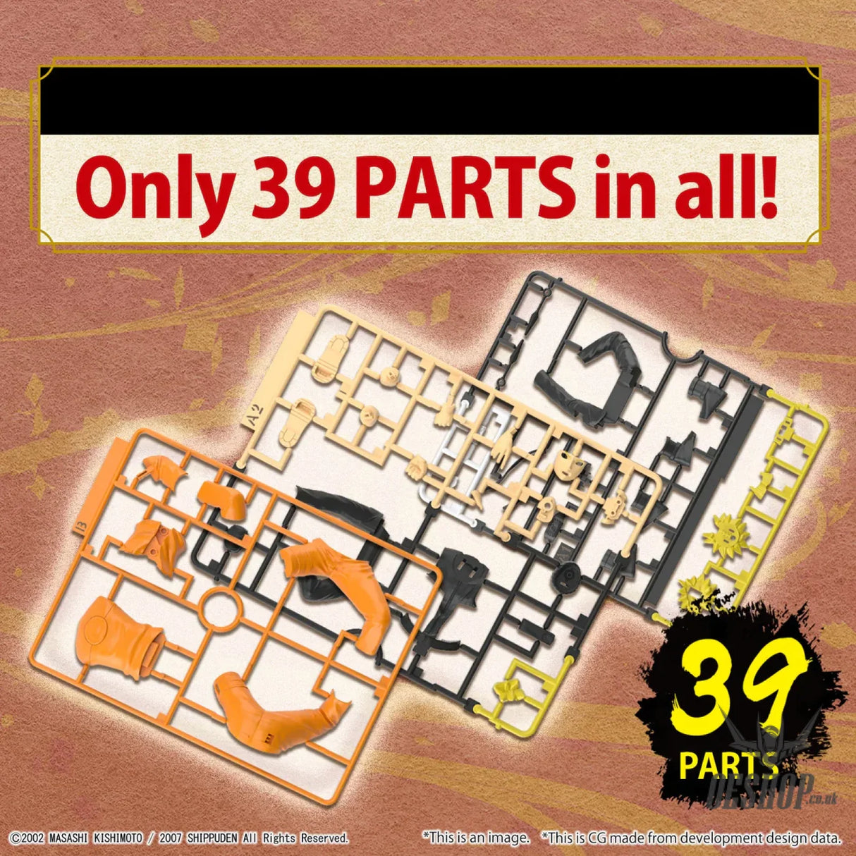 Bandai EG Entry Grade Uzumaki Naruto (Naruto Shippuden) Scale Model Kits