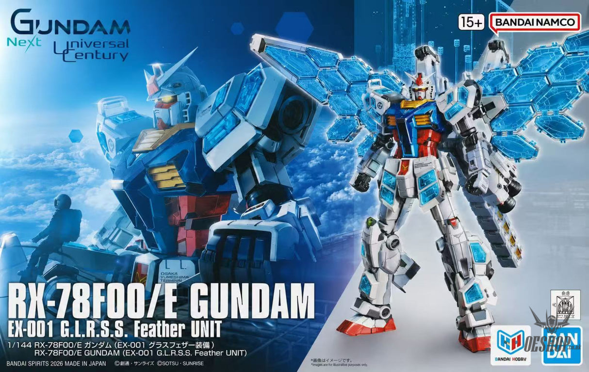 Bandai EXPO2025 1/144 RX-78F00/E Gundam (EX-001 G.L.R.S.S. Feather Unit) - Scale Model Kits