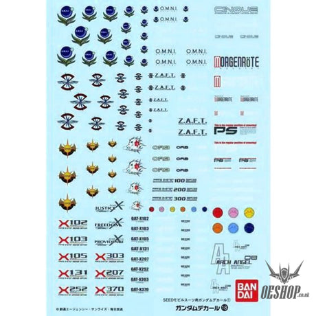 Bandai Gundam Decal GD-18 1/100 MG SEED General Decal Decals