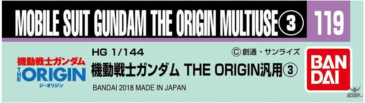Gundam Decal No.119 Mobile Suit Gundam: The Origin General Purpose 3 Bandai Bandai 4.99 OEShop