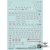 Bandai Gundam Decal No.122 1/144 HG Gundam Hathaway’s Flash 1 - Decals