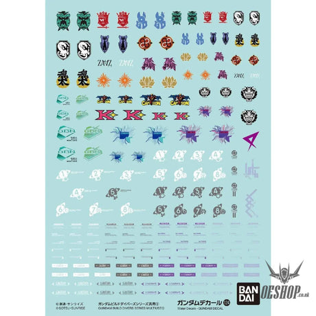 Bandai Gundam Decal No.124 Mobile Suit Gundam Build Divers Series 1 - Decals