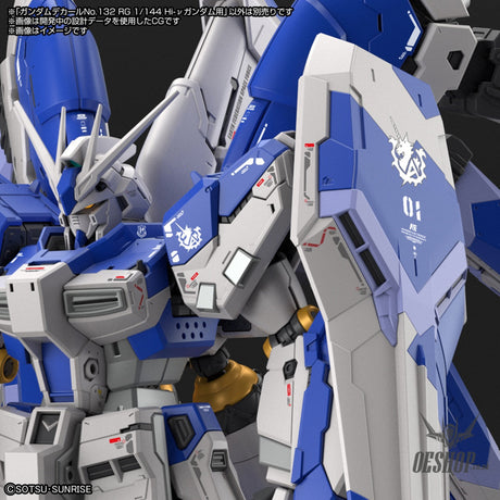 Bandai Gundam Decal No.132 for RG Hi-Nu Gundam Decals