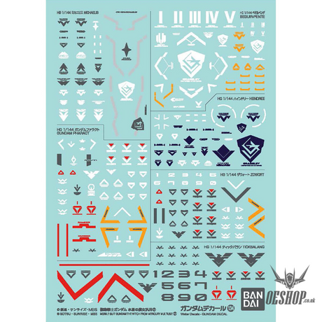 Bandai Gundam Decal No.134 Mobile Suit Gundam: The Witch from Mercury 2 Decals