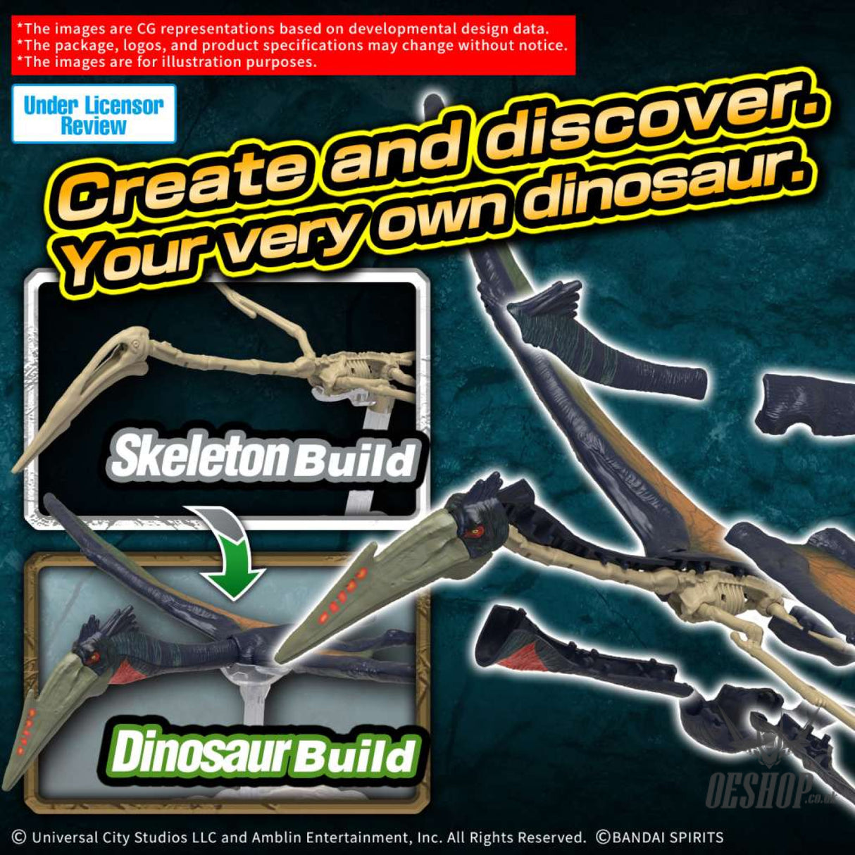 Bandai Plannosaurus Jurassic World - Quetzalcoatlus Scale Model Kits