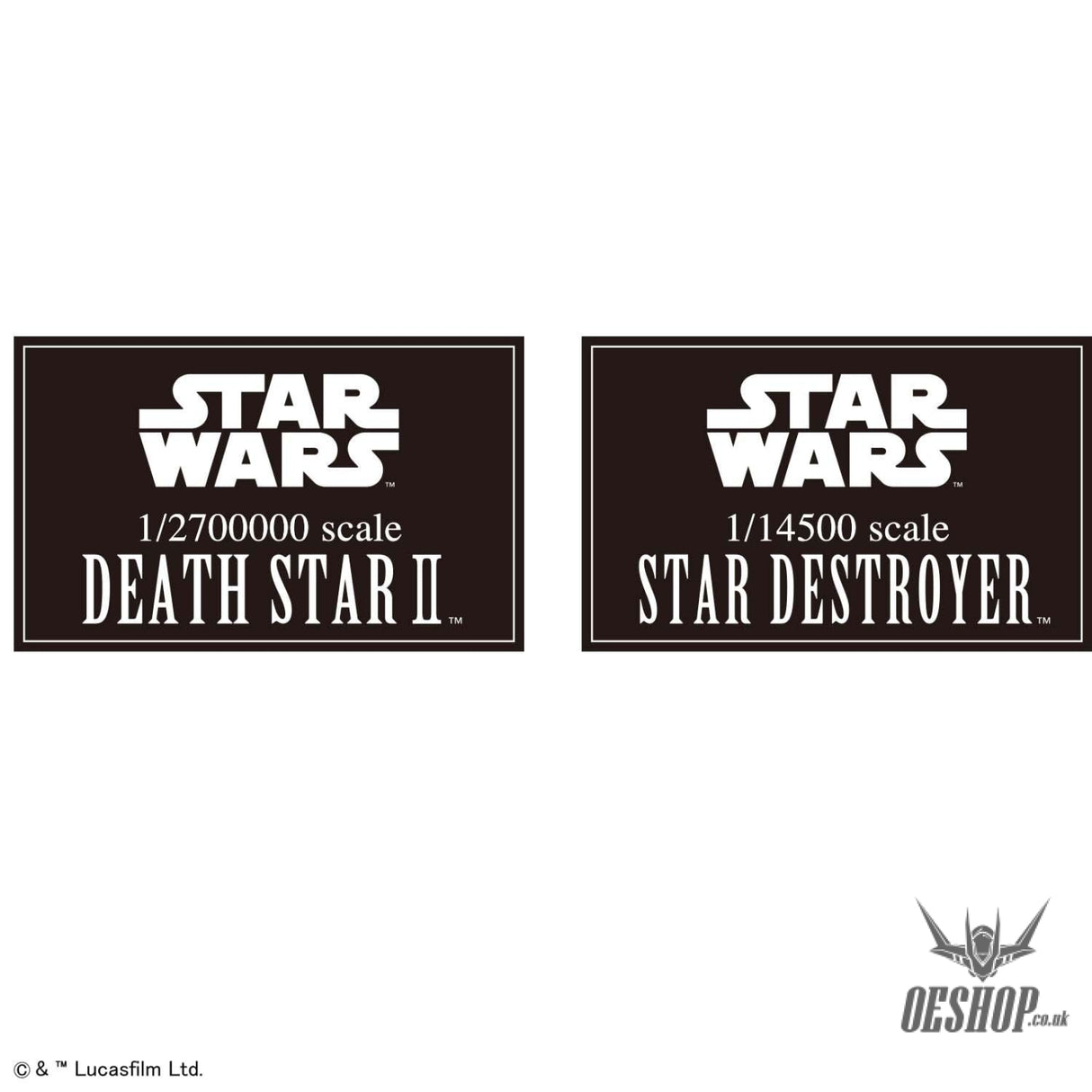 Star Wars 1/2700000 Death Star II & 1/14500 Star Destroyer - Scale Model Kits
