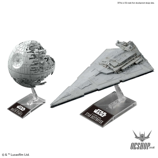 Star Wars 1/2700000 Death Star II & 1/14500 Star Destroyer - Scale Model Kits