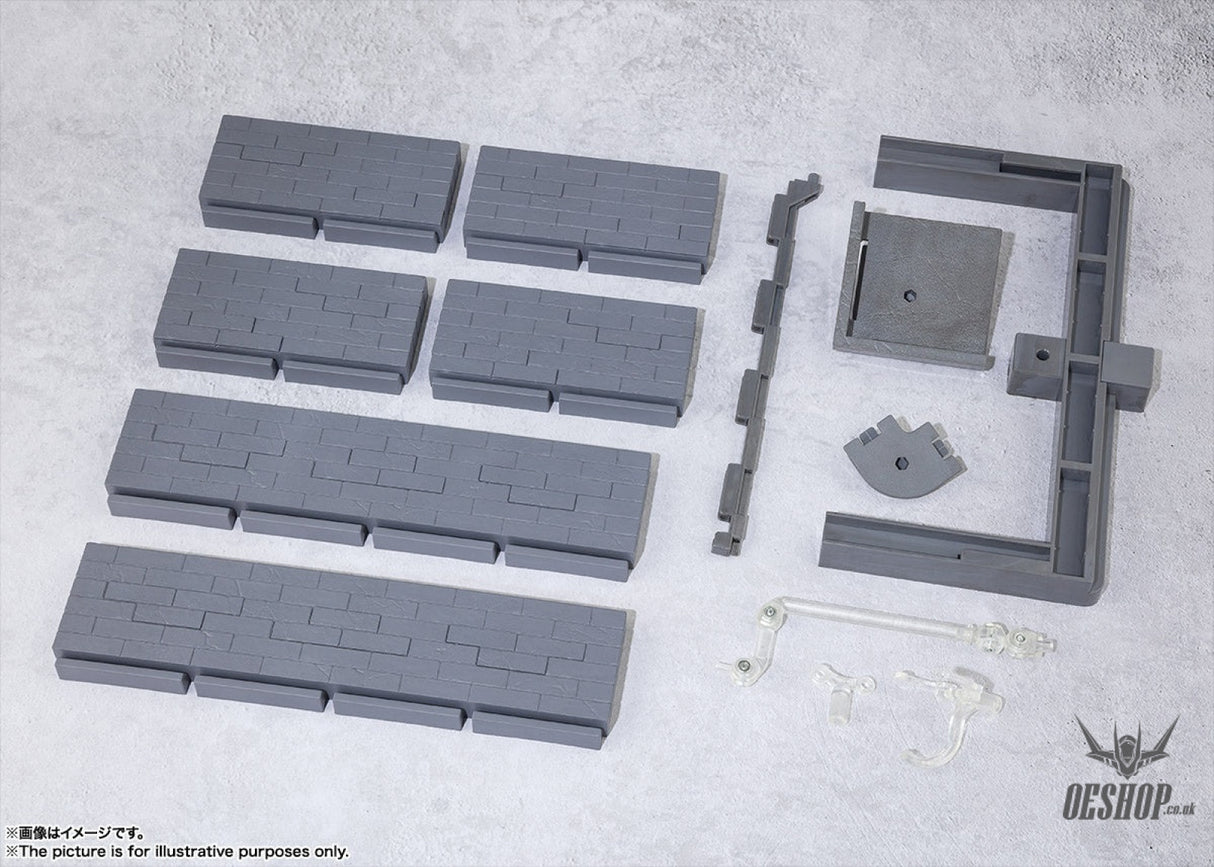 Bandai Tamashii Option Brick Wall (Gray Ver.) Model Kits Accessories