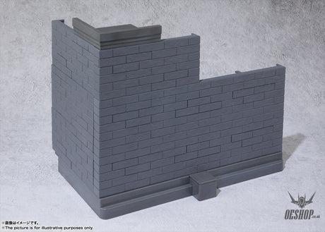 Bandai Tamashii Option Brick Wall (Gray Ver.) Model Kits Accessories