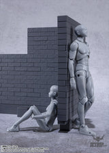 Bandai Tamashii Option Brick Wall (Gray Ver.) Model Kits Accessories