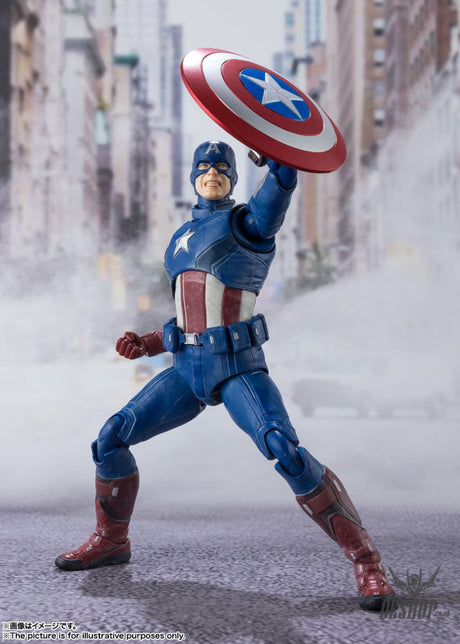 Bandai Tamashii S.H.Figuarts Avengers Captain America (Avengers Assemble Edition) Action & Toy Figures