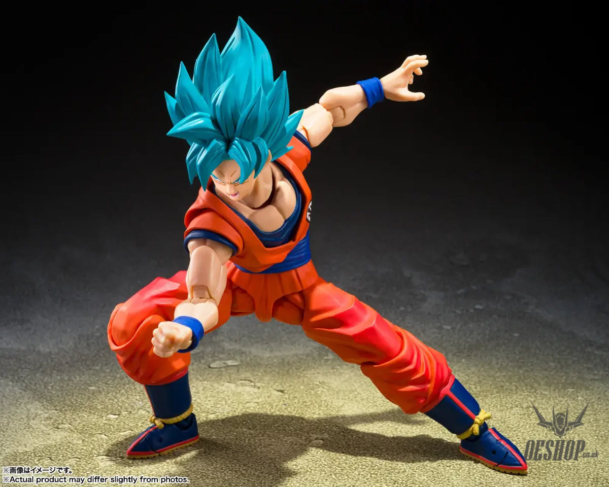 Bandai Tamashii S.H.Figuarts Dragon Ball God Super Saiyan Son Goku Blue Power Transcending Limits - Action & Toy Figures