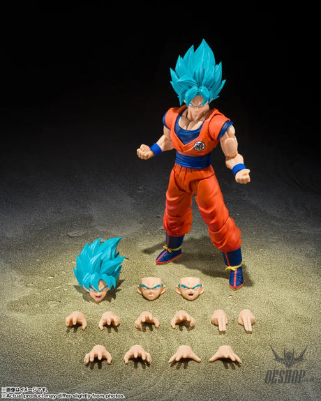 Bandai Tamashii S.H.Figuarts Dragon Ball God Super Saiyan Son Goku Blue Power Transcending Limits - Action & Toy Figures