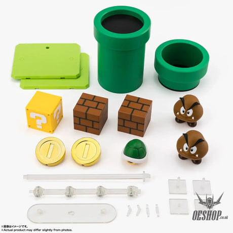 Bandai Tamashii S.H.Figuarts Super Mario Brothers Playset (Super Mario) - Action & Toy Figures