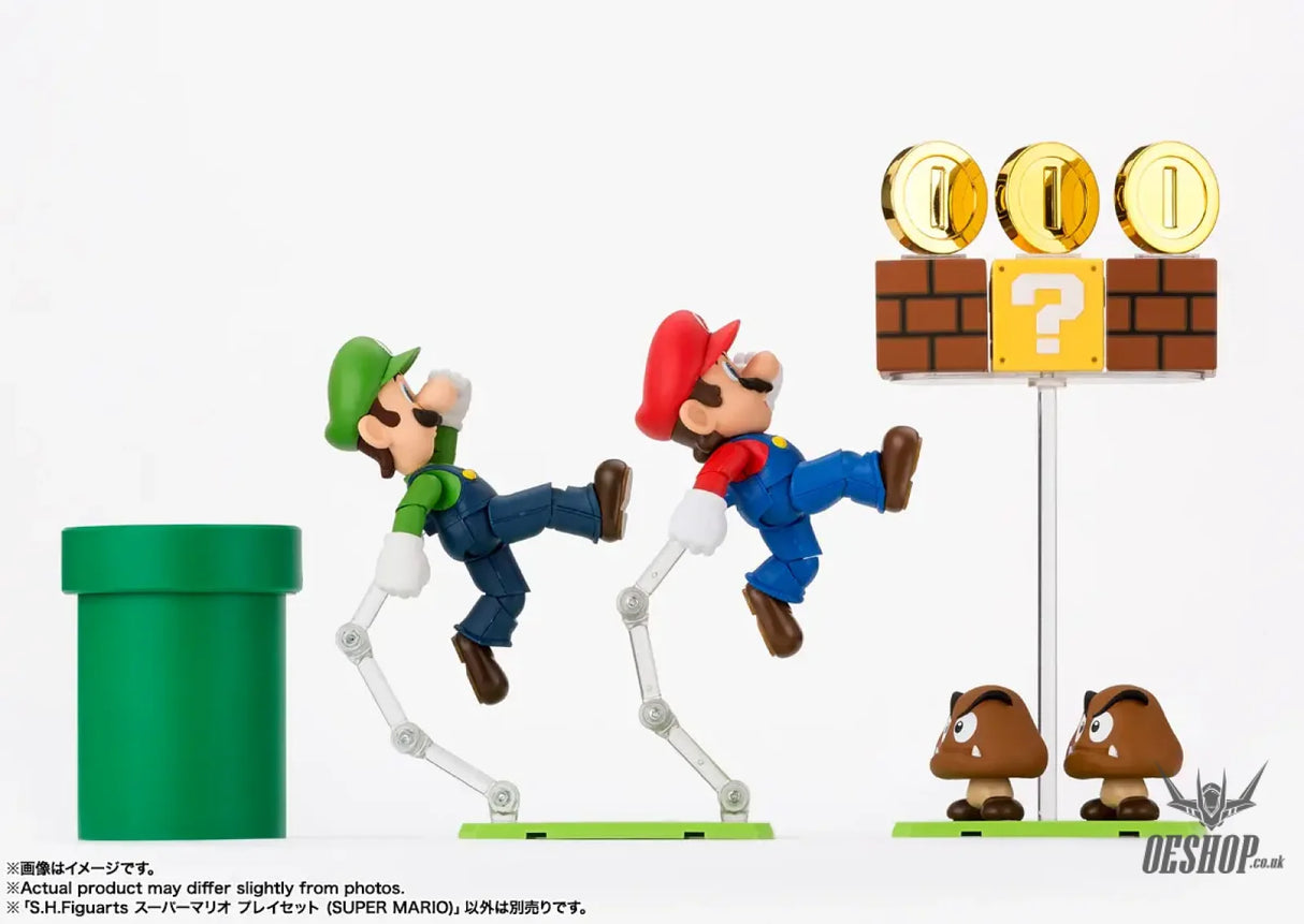 Bandai Tamashii S.H.Figuarts Super Mario Brothers Playset (Super Mario) - Action & Toy Figures