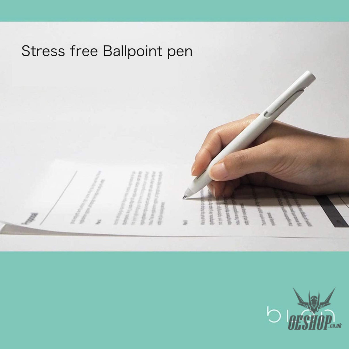 BLEN Stress Free Ballpoint pen 0.5mm White Barrel/Red Ink ZEBRA 1.99 OEShop