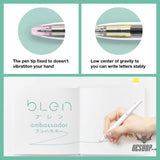 BLEN Stress Free Ballpoint pen 0.5mm White Barrel/Red Ink ZEBRA 1.99 OEShop