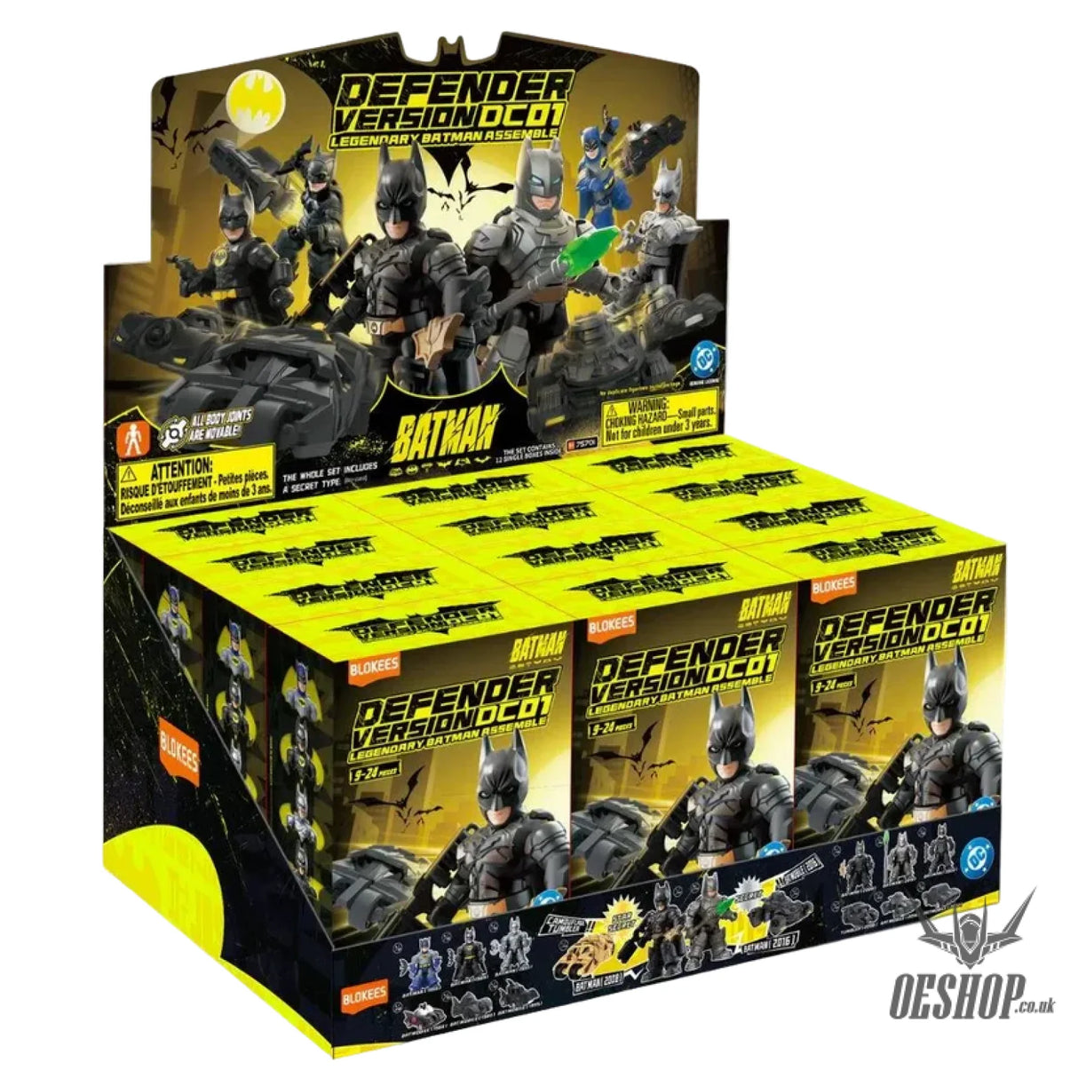 Blokees DC Batman Defender Version 01 Legendary Batman Assemble Model Kits Figure Blind Box 75701 - Whole Set (12