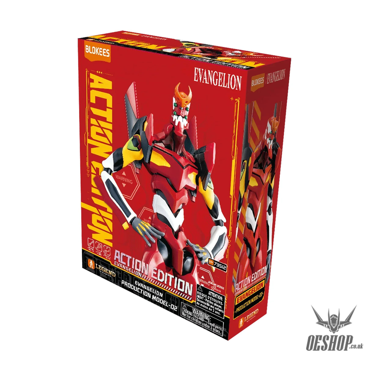 Blokees Evangelion Production Model-02 Action Edition Model Kit Action Figure 73512 Scale Model Kits