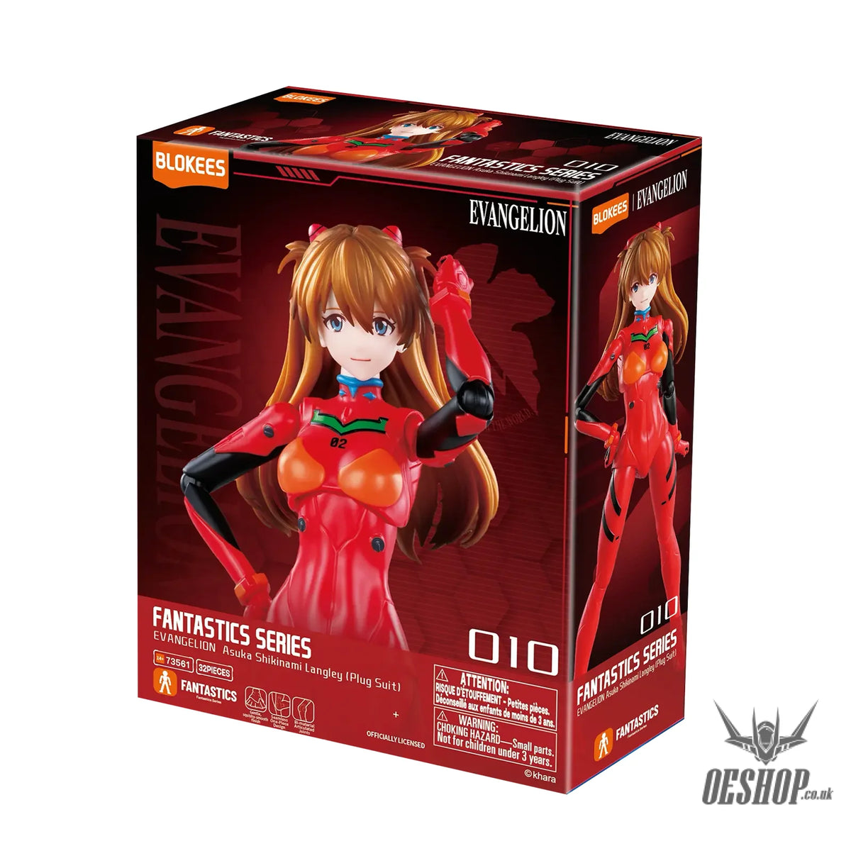 Blokees Fantastics Series - Evangelion - 03 Asuka Shikinami Langley Action Figure Model Kit 73561 - Scale Model Kits