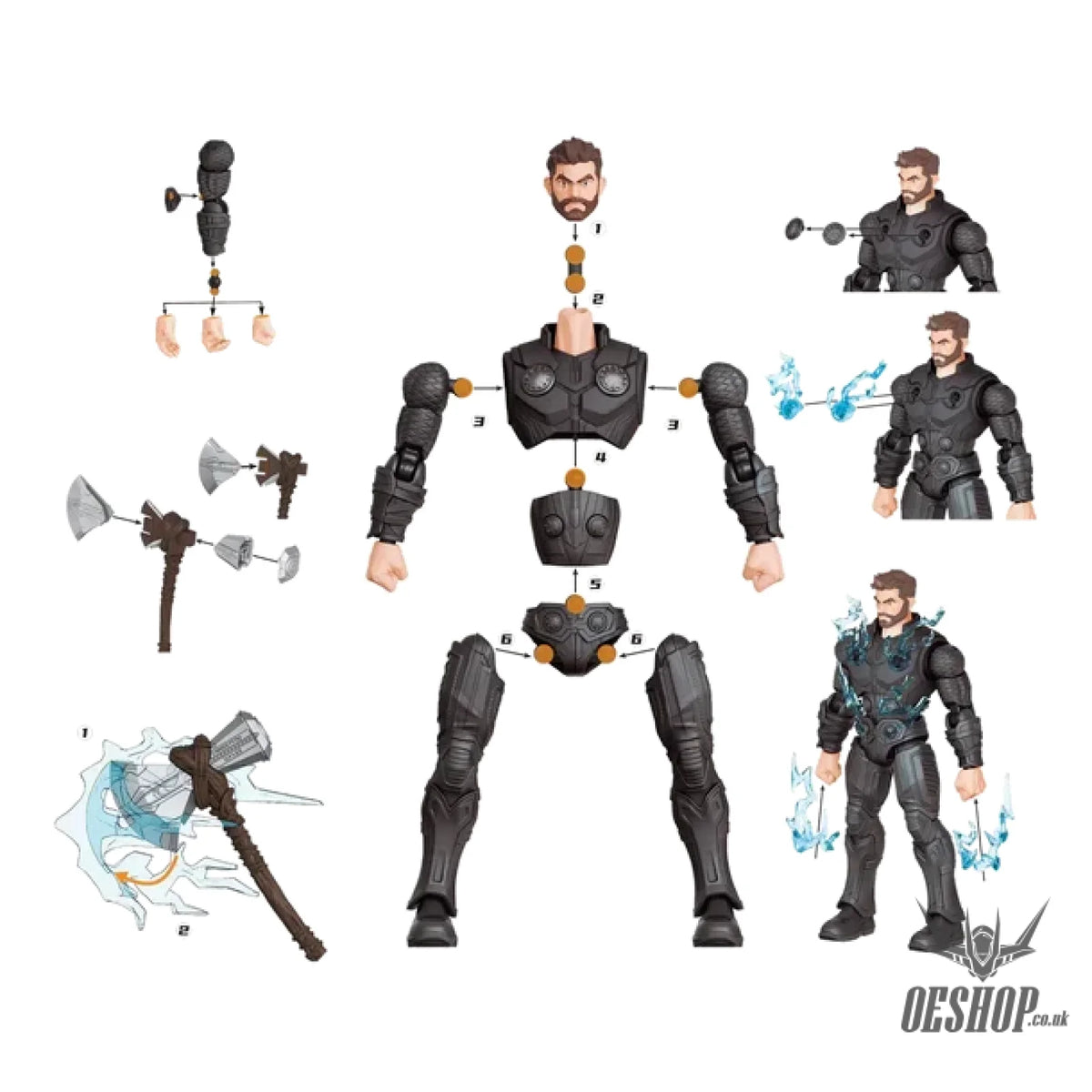 Blokees Marvel Infinity Saga Champion Class 02 Thor Model Kit 73921 - Scale Model Kits