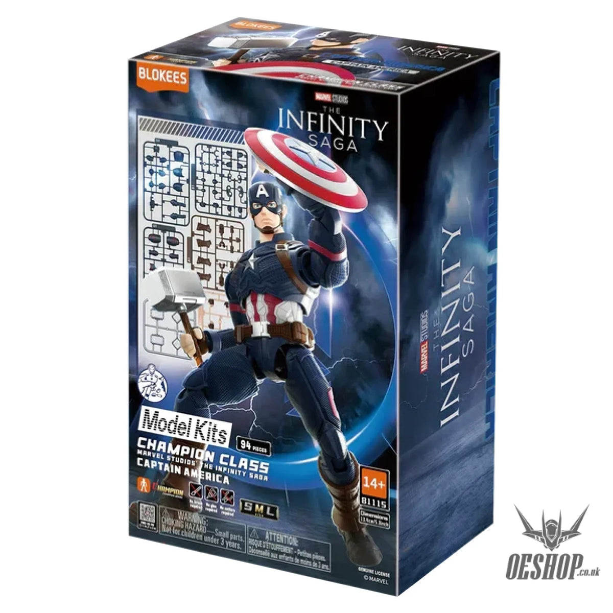 Blokees Marvel Infinity Saga Champion Class 03 Captain America Model Kit 81115 - Scale Model Kits