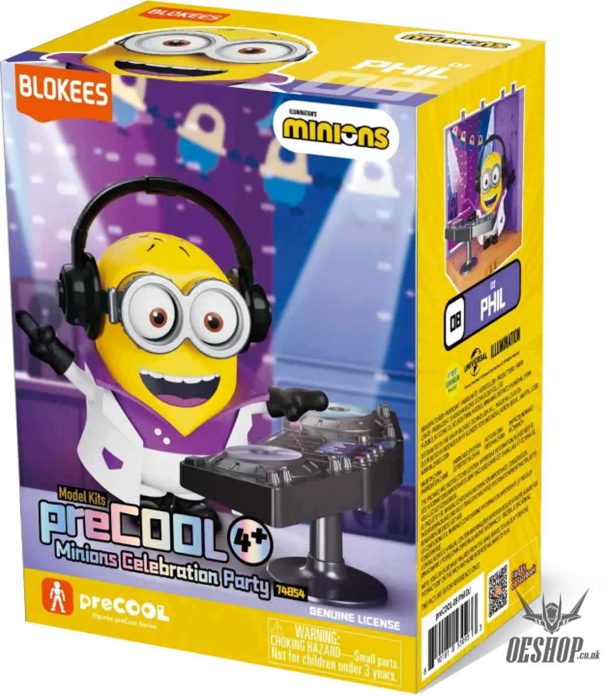 Blokees Minion preCOOL Celebration Party 74855 - Phil the DJ - Scale Model Kits