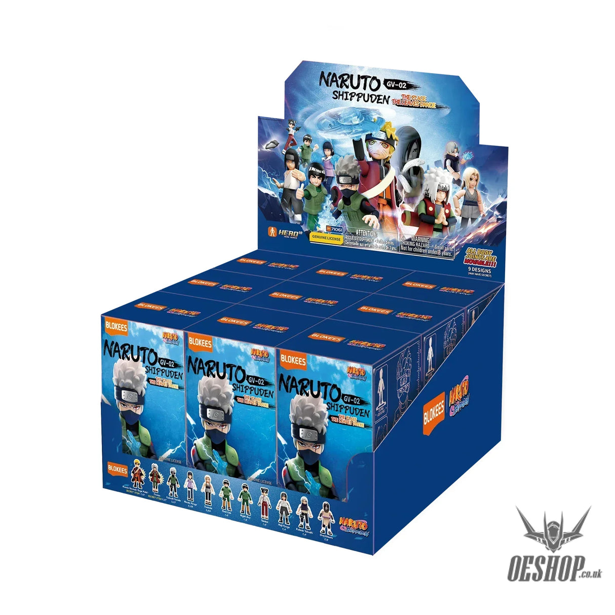 Blokees Naruto Galaxy Version 02 - The Place The Leaves Dance Model Kits Figure Blind Box 71061 - Whole Set (9 Boxes)