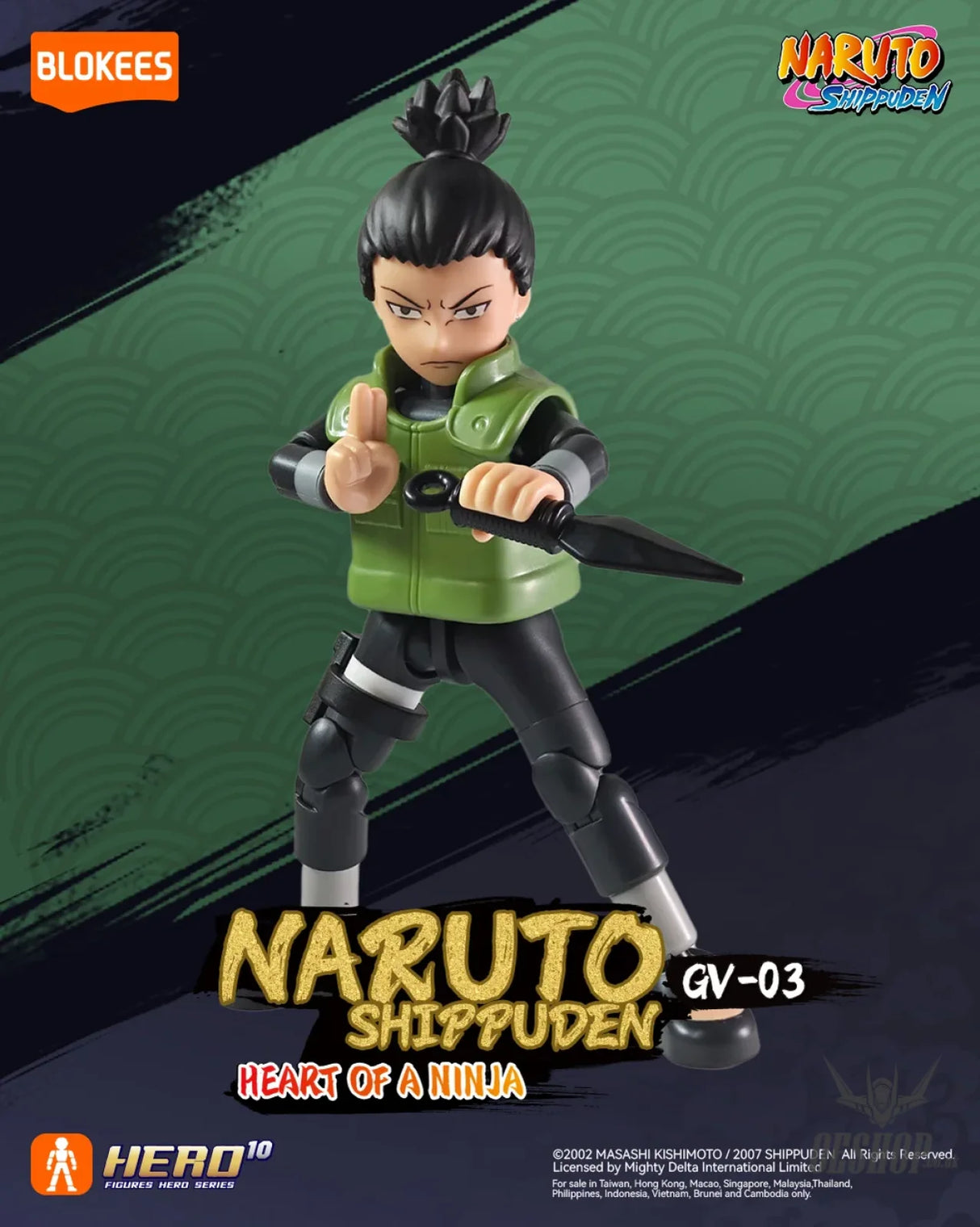 Blokees Naruto Figures Galaxy Version 03 - Heart of a Ninja Model Kits Figure Blind Box 71064 Scale Model Kits