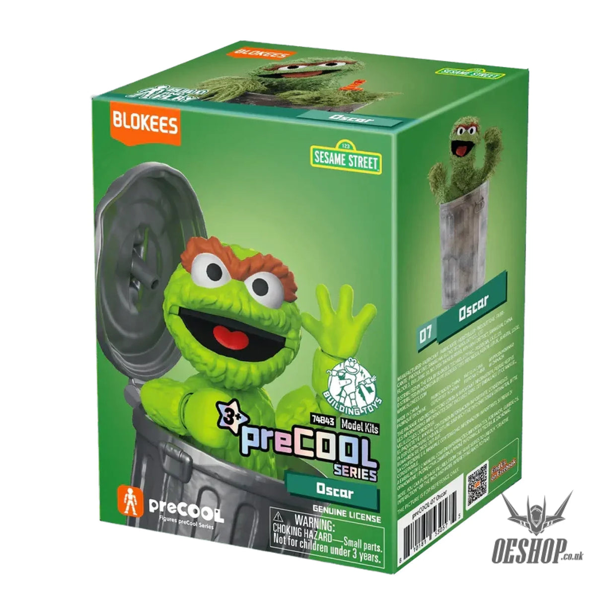 Blokees Sesame Street preCOOL Series 02 (1 Pcs) 74845 - Oscar - Scale Model Kits