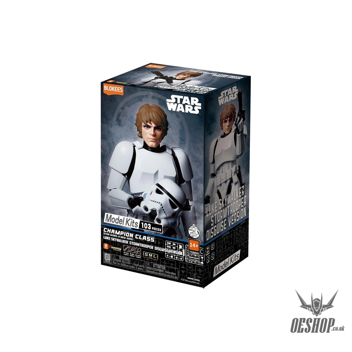 Blokees Star Wars Champion Class CC04 Luke Skywalker Stormtrooper Disguise Version Action Figure Model Kit 75804