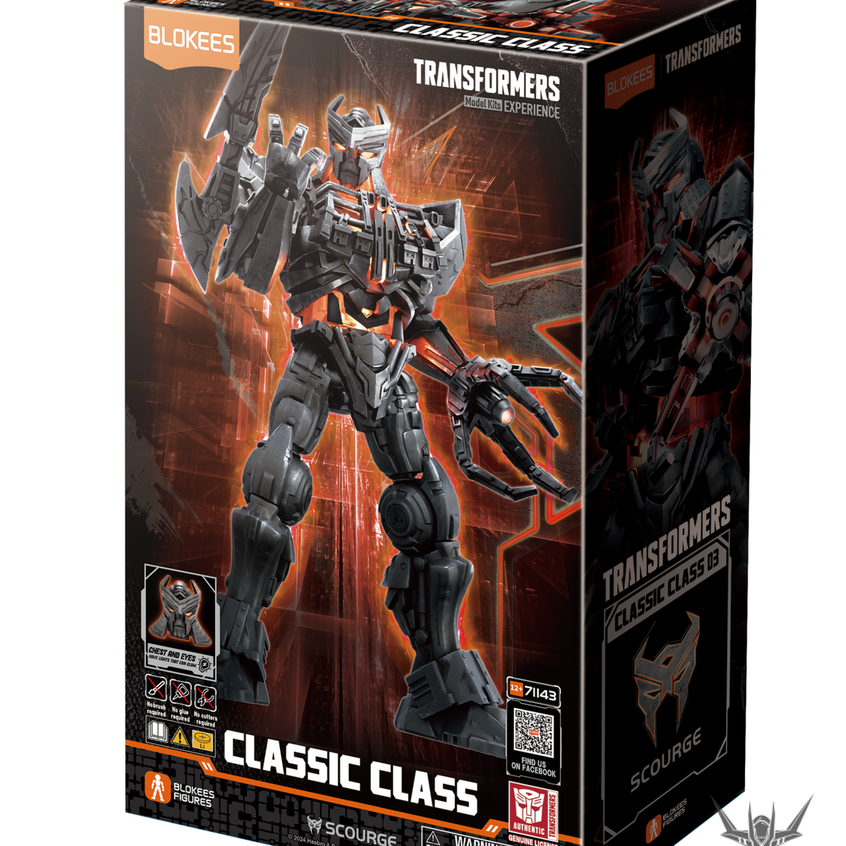 Blokees Transformers Classic Class 03 Scourge Action Figure Model Kit ...