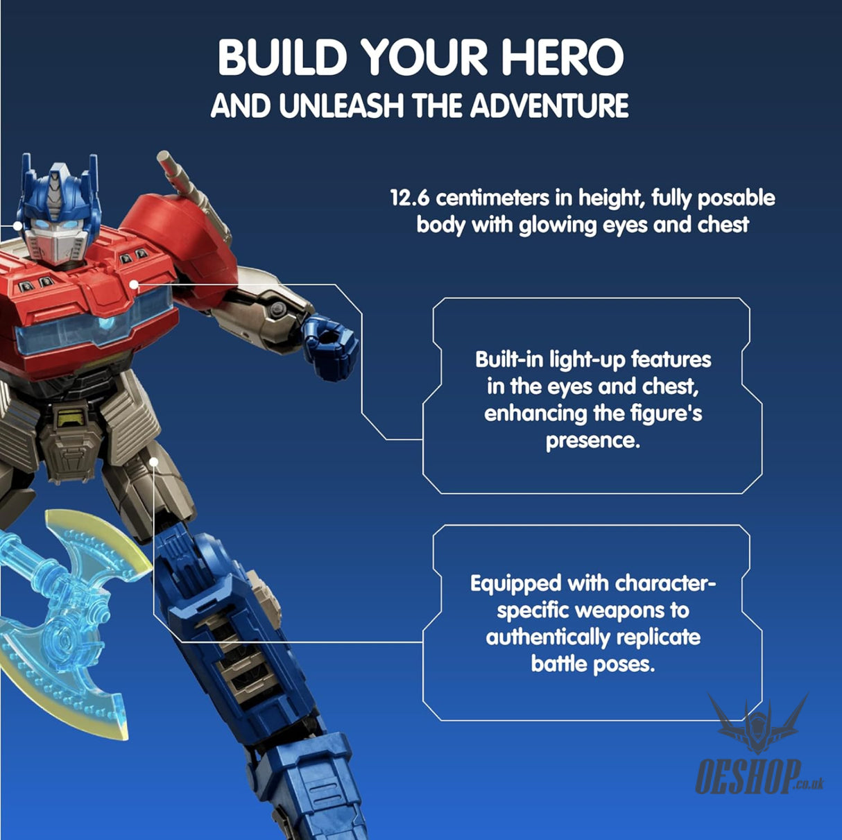 Blokees Transformers Classic Class 11 - Transformers Optimus Prime (ONE Movie) Action Figure Model Kit Scale Model Kits