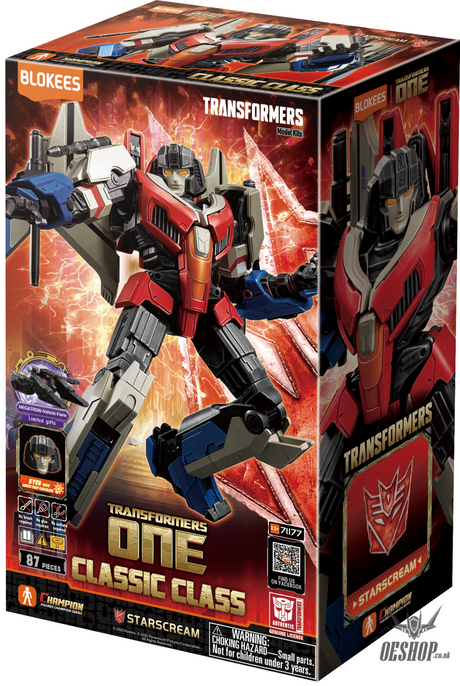 Blokees Transformers Classic Class 16 Starscream Action Figure Model Kit Scale Model Kits
