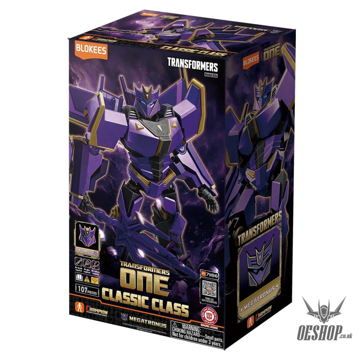 Blokees Transformers Classic Class 20 Megatronus Action Figure Model Kit 71186 Scale Model Kits