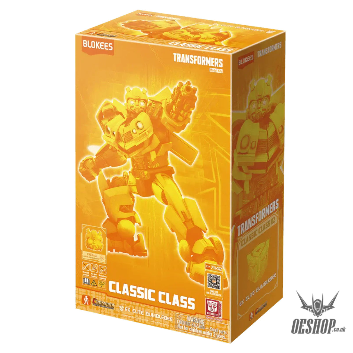 Blokees Transformers Classic Class Limited Edition Ex Elite Bumblebee Metallic Version Action Figure Model Kit 71188