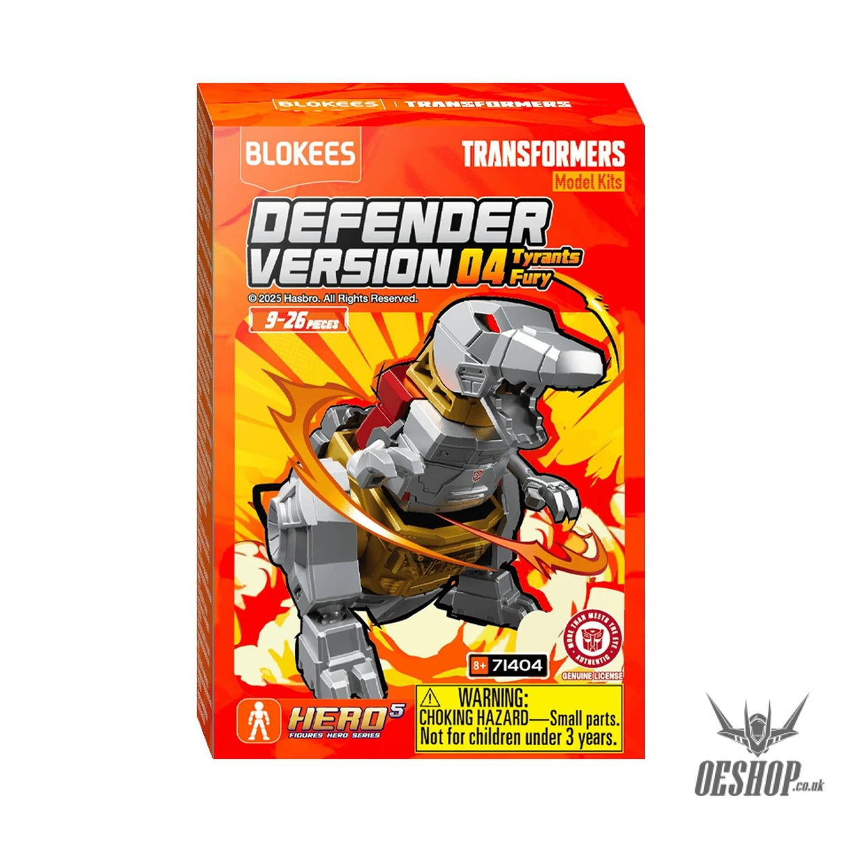 Blokees Transformers Defender Version 04 Tyrants Fury Model Kits Figure Blind Box 71404 Scale Model Kits