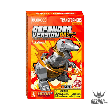 Blokees Transformers Defender Version 04 Tyrants Fury Model Kits Figure Blind Box 71404 Scale Model Kits
