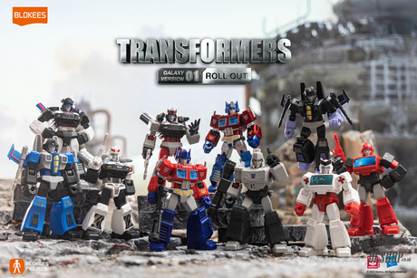 Blokees Transformers Galaxy Version 01 Roll Out Action Figure Model Kit Blind Box Scale Model Kits