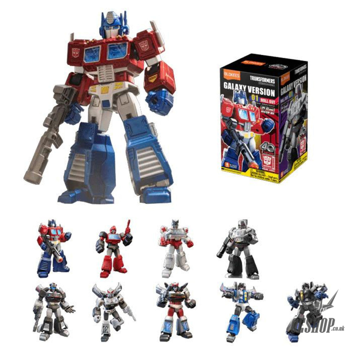 Blokees Transformers Galaxy Version 01 Roll Out Action Figure Model Kit Blind Box Scale Model Kits