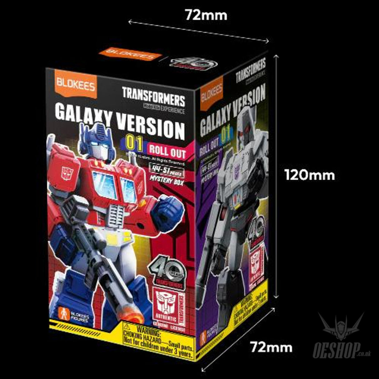Blokees Transformers Galaxy Version 01 Roll Out Action Figure Model Kit Blind Box Scale Model Kits