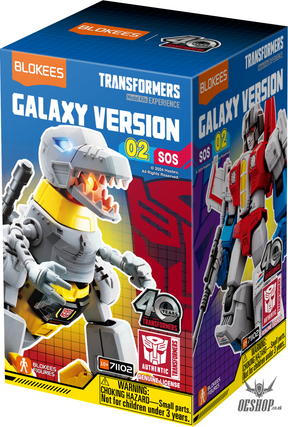 Blokees Transformers Galaxy Version 02 SOS Action Figure Model Kit Blind Box Scale Model Kits
